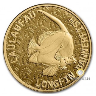 1 Unze Gold Tokelau Langflossen Wimpelfisch 2024