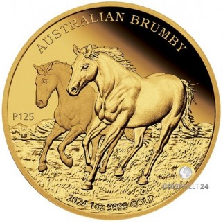 1 Unze Gold Australian Brumby 2023 PP 