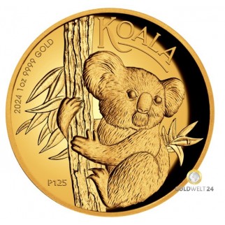 1 Unze Gold Koala High Relief 2023 PP