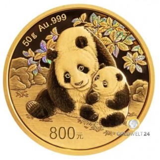 50g Gold China Panda 2024 PP (inkl. Box und Zertifikat)