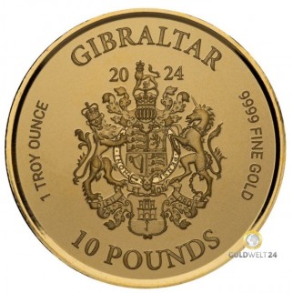 1 Unze Gold Gibraltar Lady Justice 2023