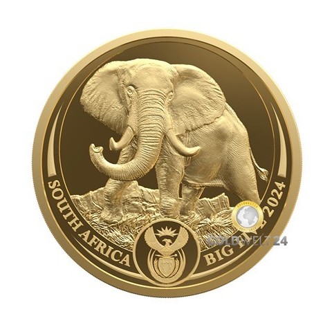 1 Unze Gold Big Five III Elefant 2024 PP